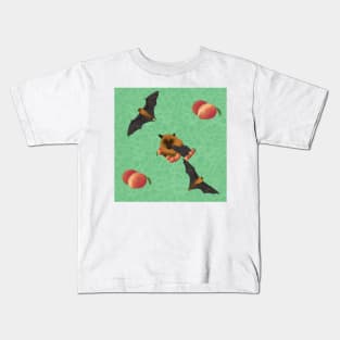 Fruit Bats and Mangoes Green Kids T-Shirt